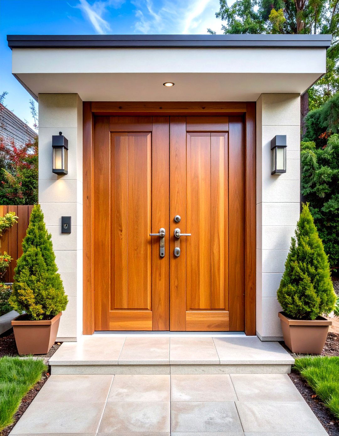 Multi Point Lock Security Double Front Door - 20 Double Front Door Ideas