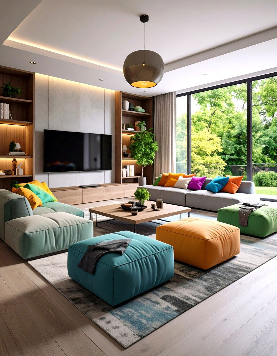 Multi Purpose Seating Arrangements - 20 Small Media Room Ideas