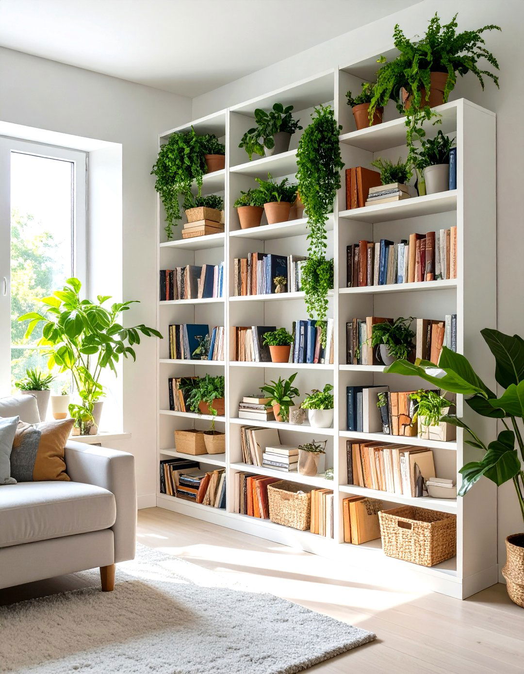 Multi Tier Triangular Corner Bookshelf Configurations - 20 Corner Bookshelf Ideas