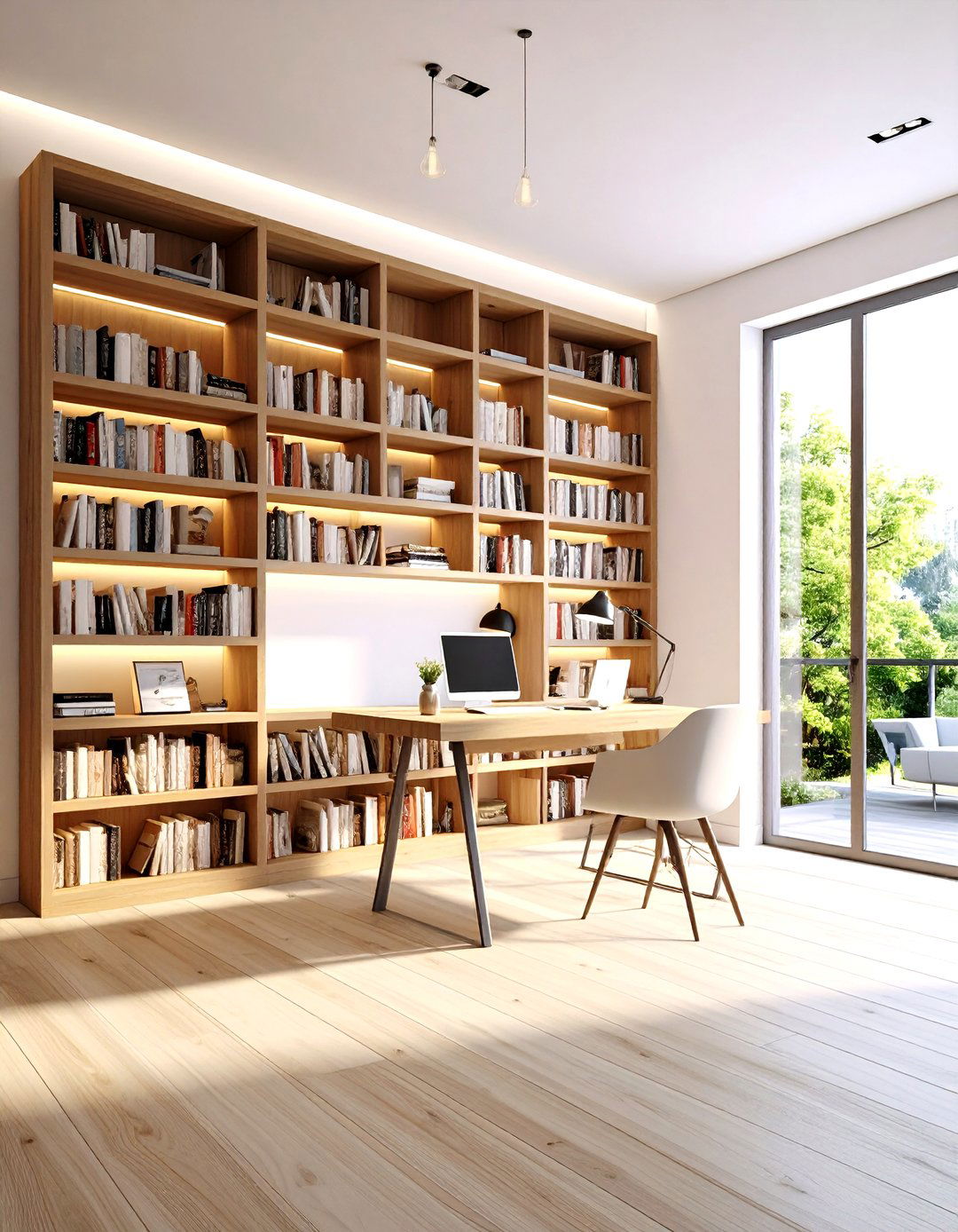 Multifunctional Cloffice Library - 20 Home Library Ideas