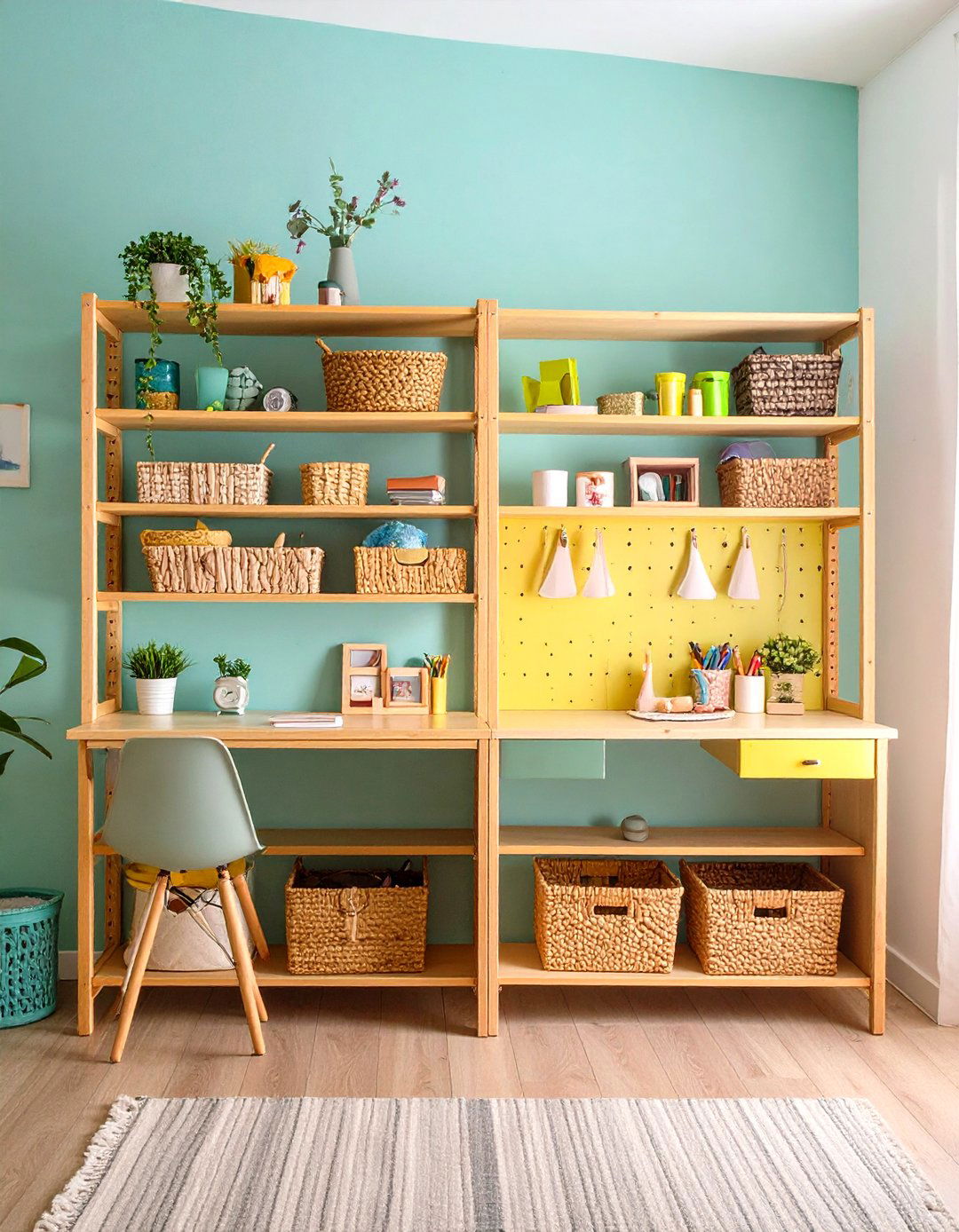 Multifunctional Fold Down Tables - 20 Small Craft Room Ideas