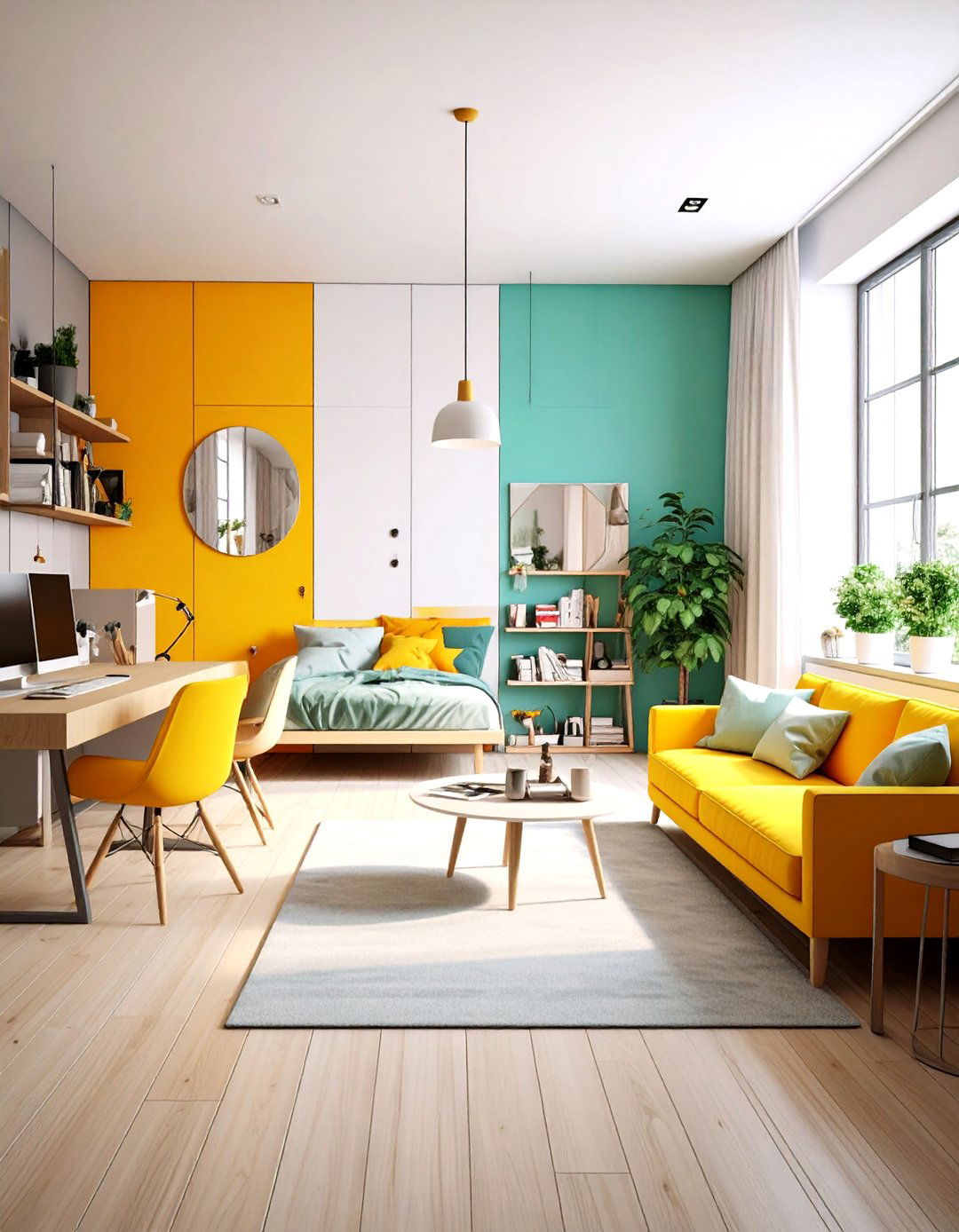 Multifunctional Scandinavian Studio Apartment - 20 Scandinavian Interior Design Ideas