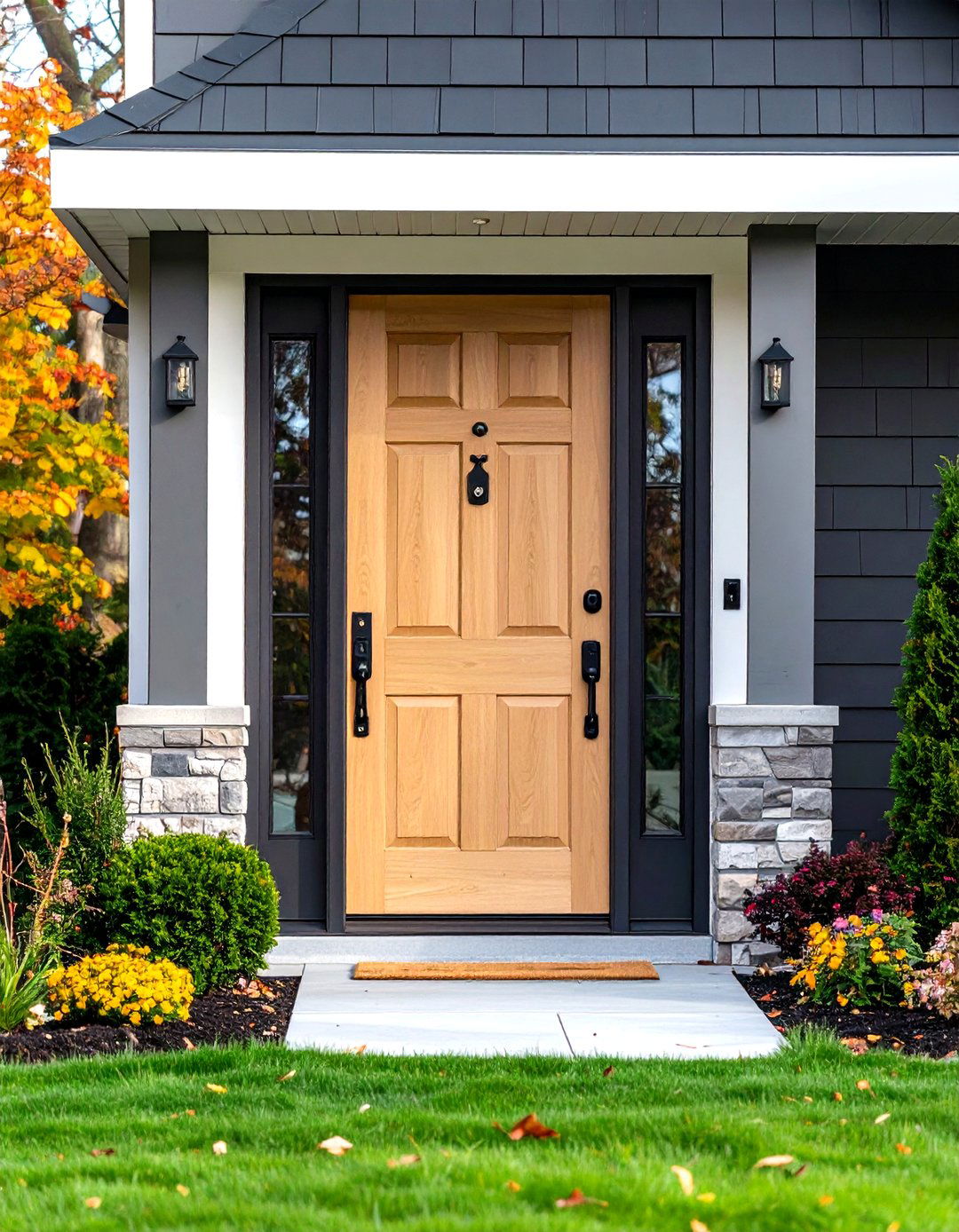 Multipoint Locks Seal Gaps and Sight Lines - 20 Front Door Privacy Ideas