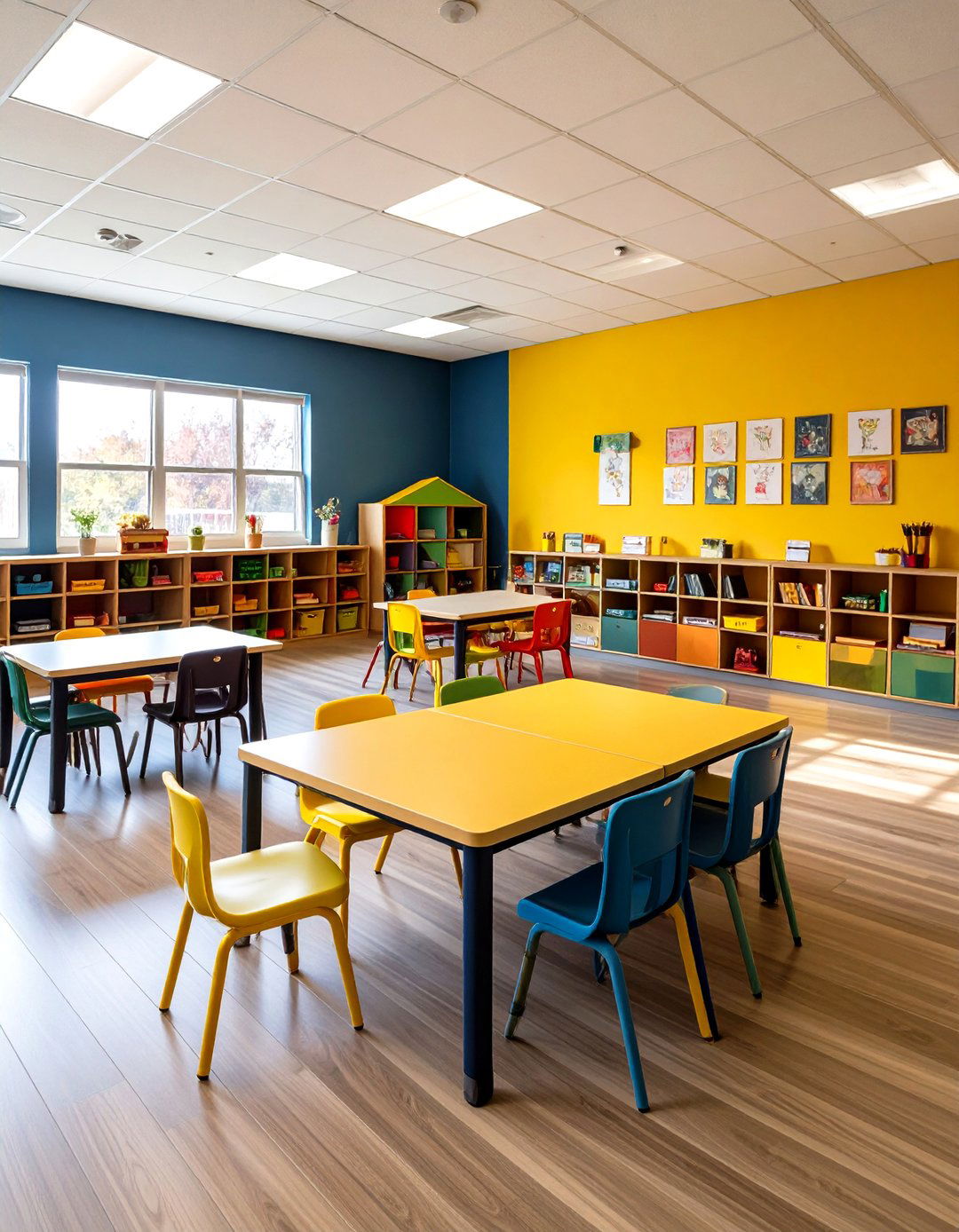 Multipurpose Homeschool Room with Flexible Furniture - 20 Homeschool Room Ideas