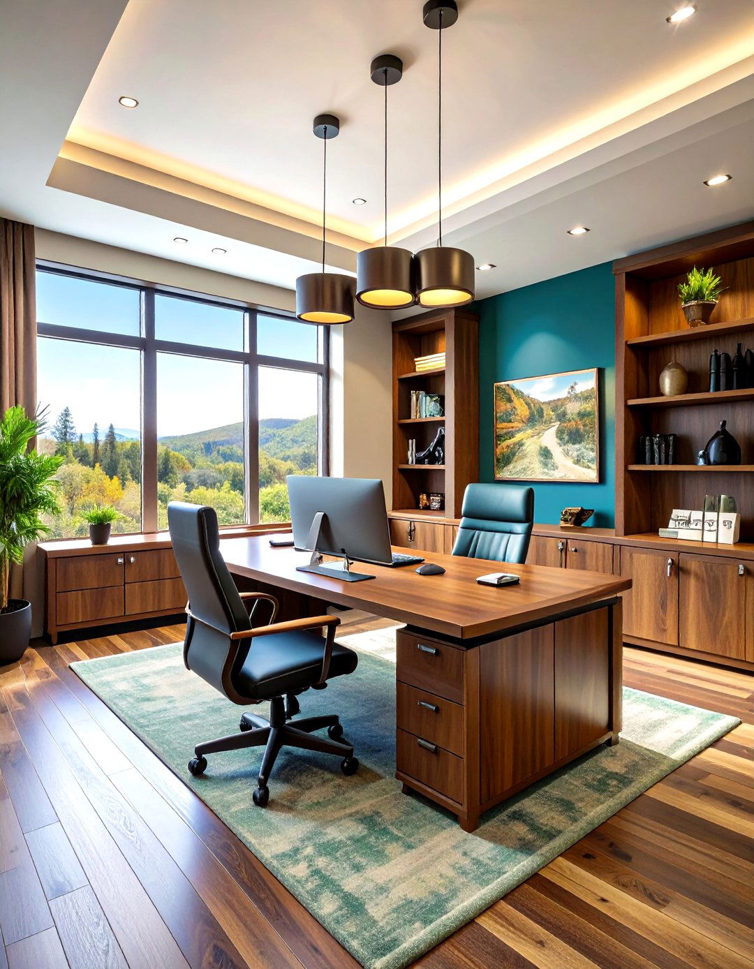Multipurpose Hunting Room Ideas with Office Integration - 20 Hunting Room Ideas