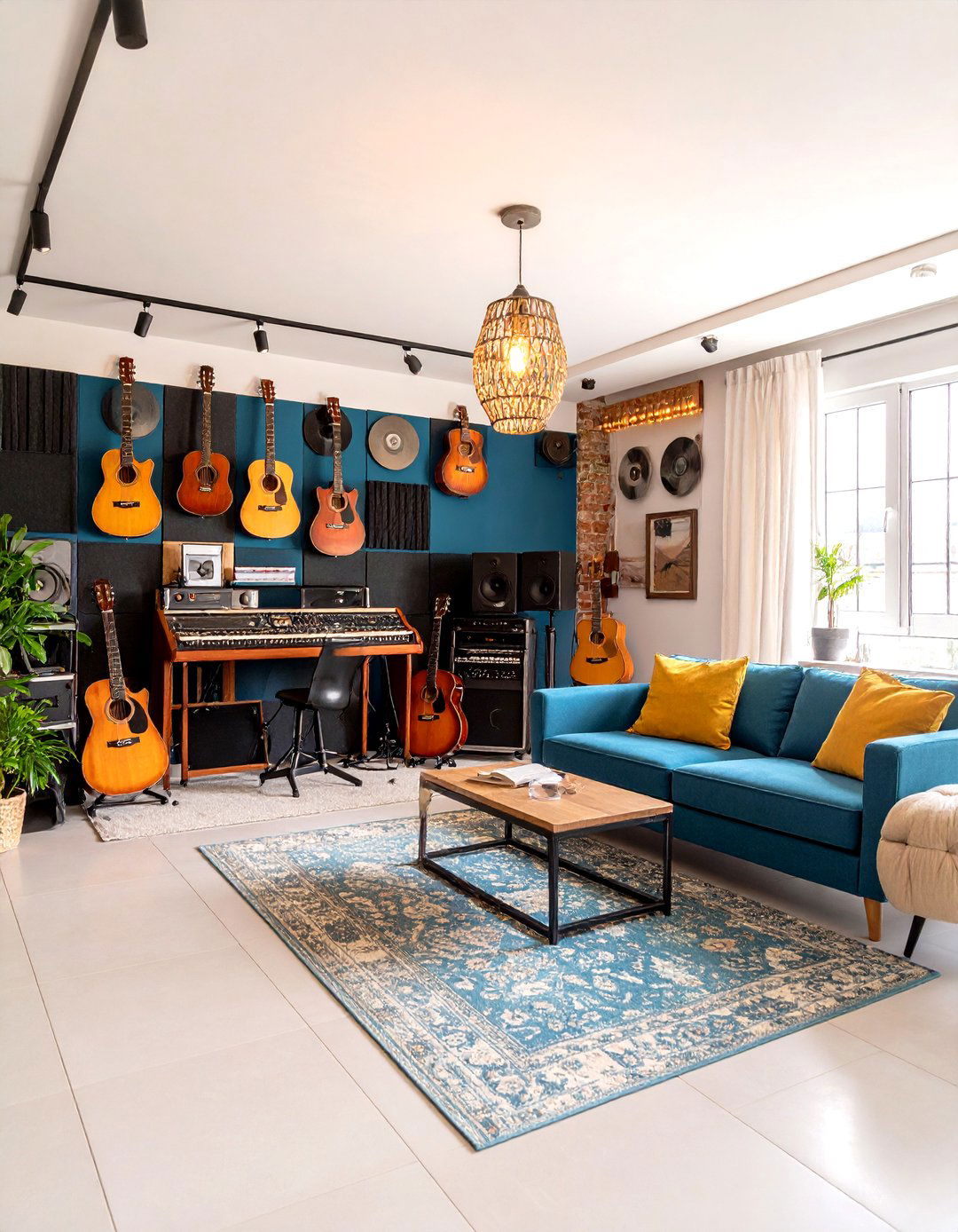 Music Lovers Man Cave Studio - 20 Man Cave Ideas