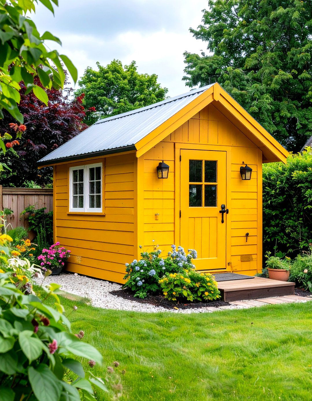 Mustard Yellow Golden Delicious - 20 Shed Color Ideas