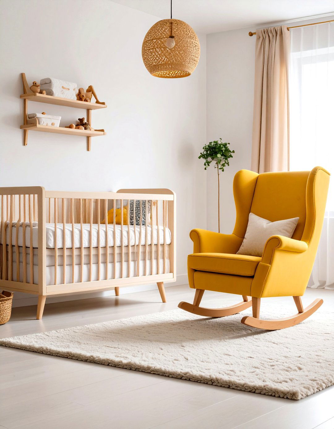 Mustard Yellow Nursery Furniture Statement - 20 Yellow Nursery Ideas