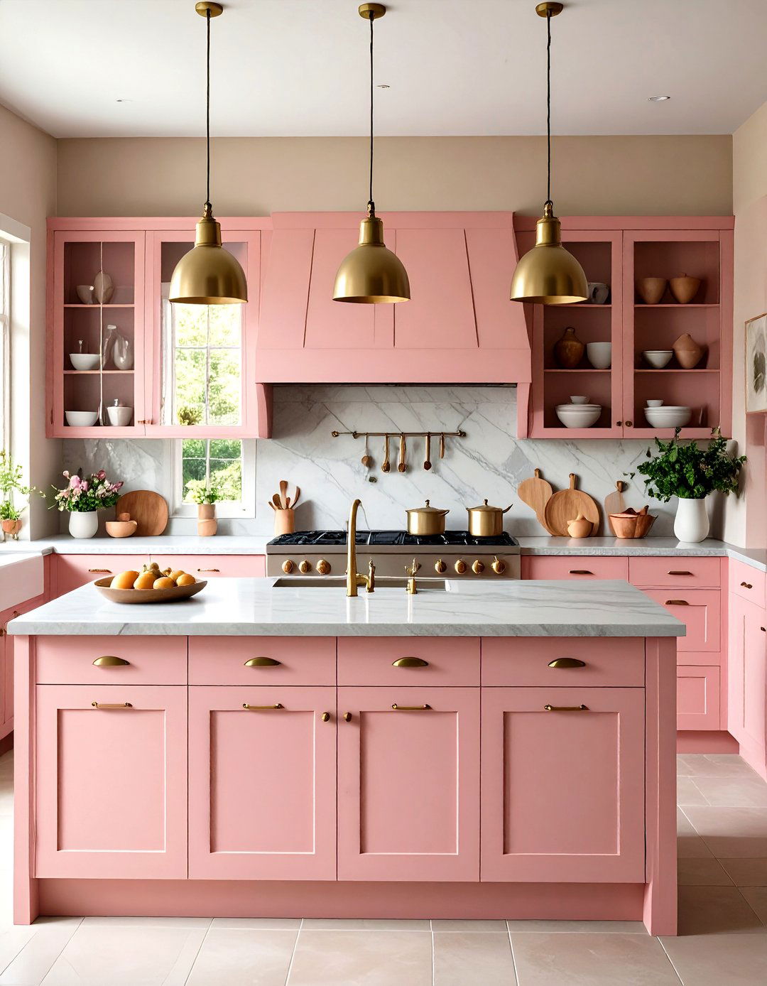 Muted Pink Kitchen Earthy Sophistication - 20 Pink Kitchen Ideas