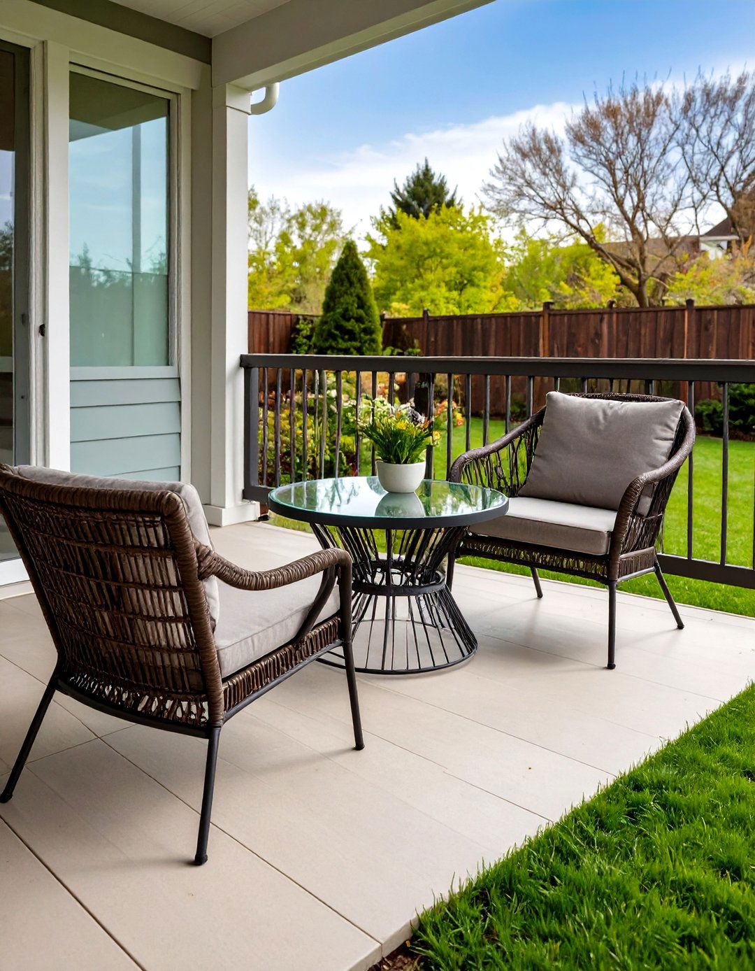 Narrow Coffee and Side Tables - 20 Small Porch Ideas