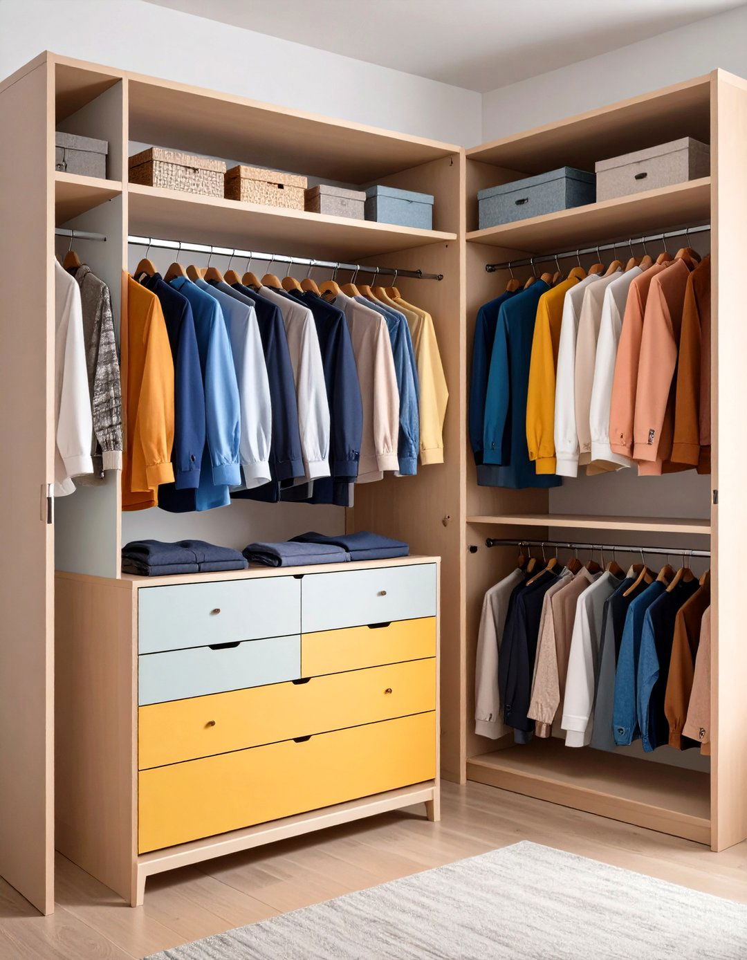 Narrow Dressers and Closet Integration - 20 Small Nursery Ideas