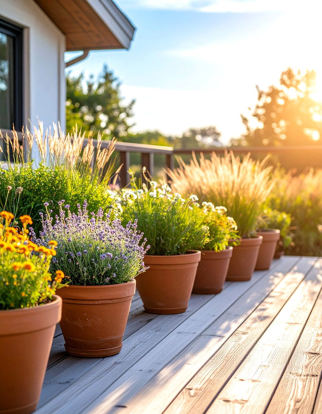 Native Plant Habitat on Your Deck - 20 Deck Decorating Ideas With Plant