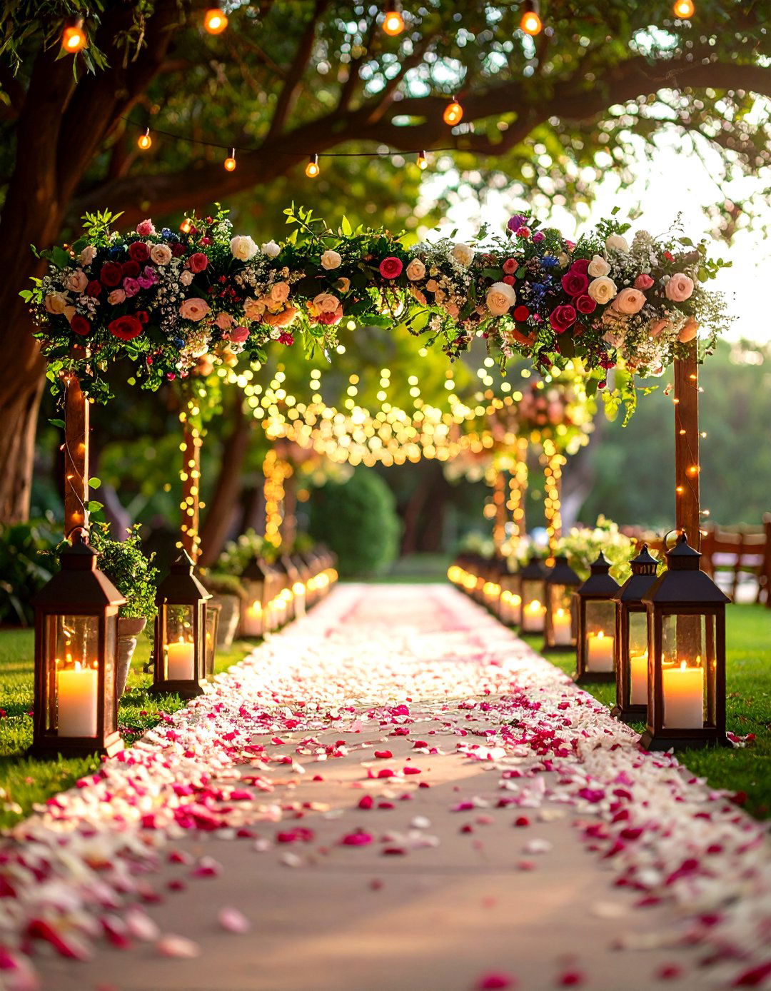 Natural Aisle Decor - 20 Spring Wedding Ideas