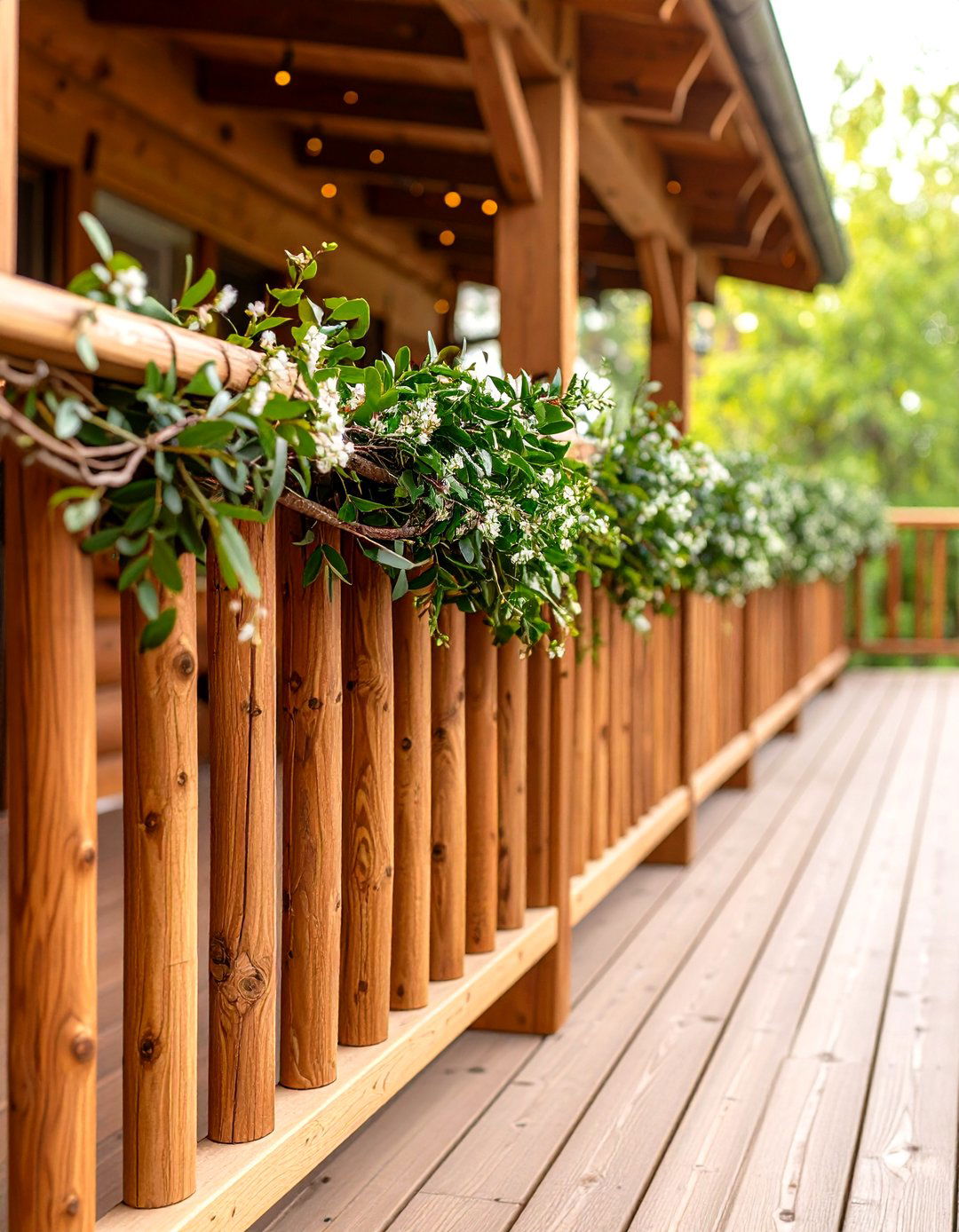 Natural Branch Deck Railing - 20 Deck Railing Ideas