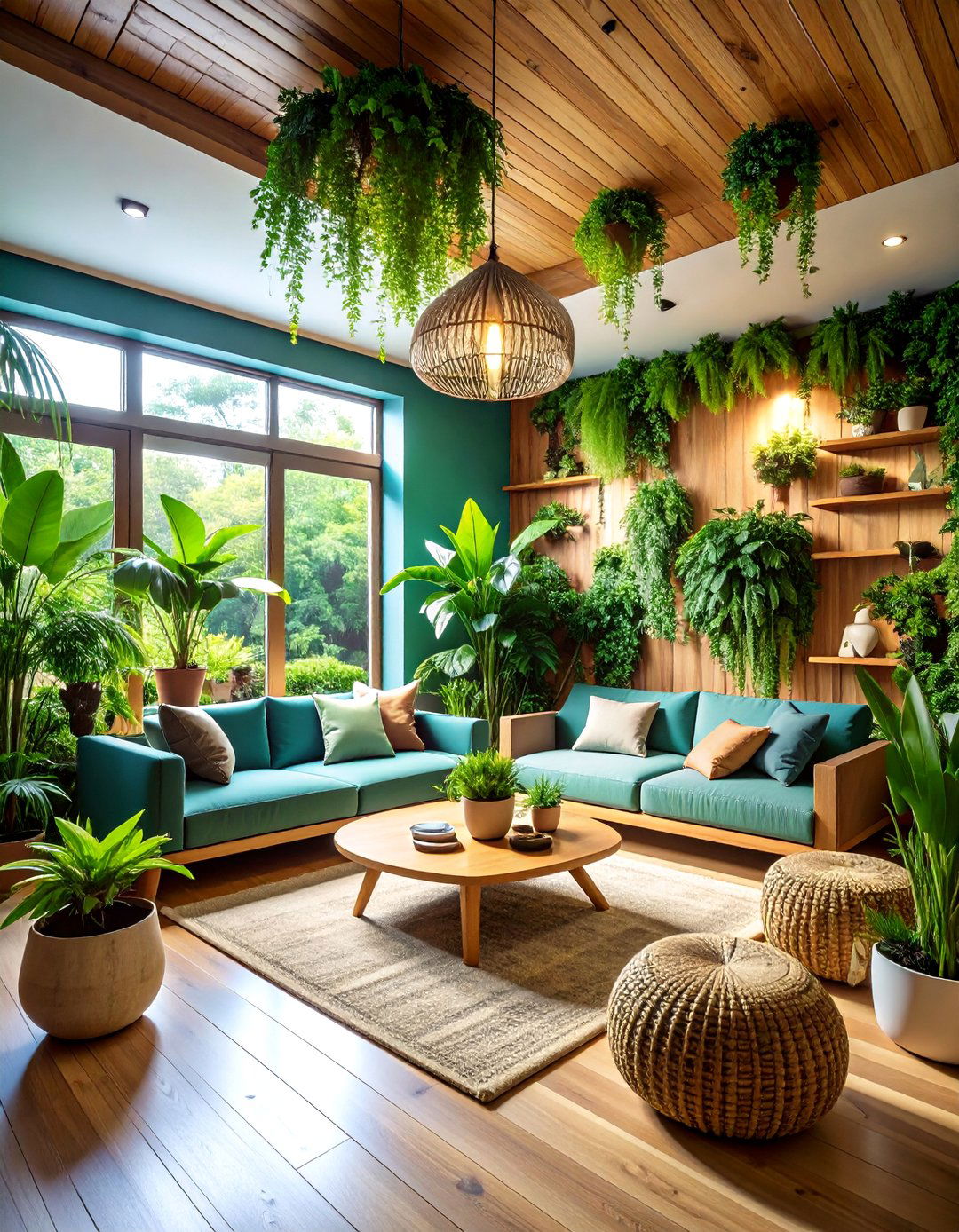 Natural Elements Basement Biophilic Design - 20 basement decorating ideas