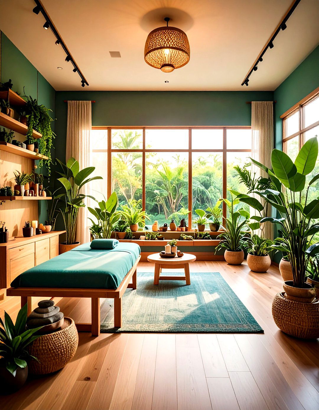 Natural Elements Facial Room with Biophilic Design - 20 Facial Room Ideas