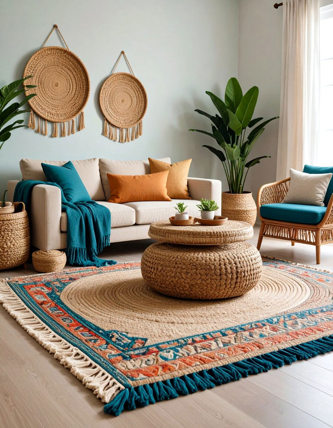 Natural Fiber Rugs and Textures Elevate Beach House Decor - 20 Beach House Decor Ideas