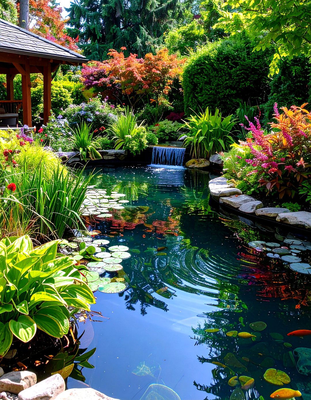 Natural Filtration Reflecting Pool - 20 Small Garden Reflecting Pool Ideas