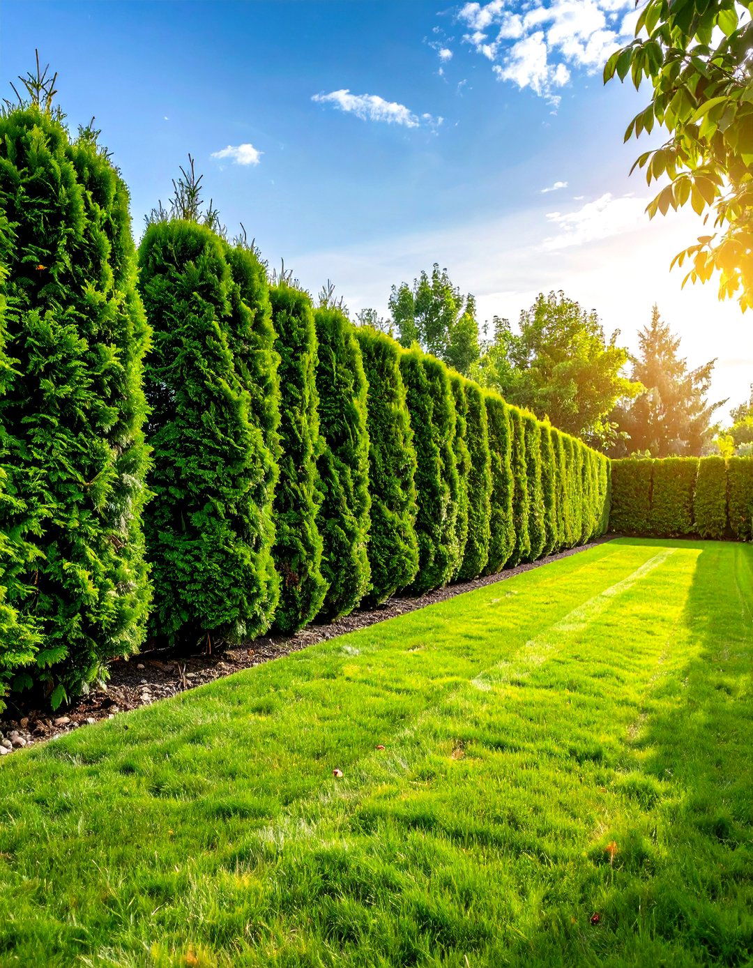 Natural Hedge Outdoor Privacy Screen Plantings - 20 Outdoor Privacy Screen Ideas