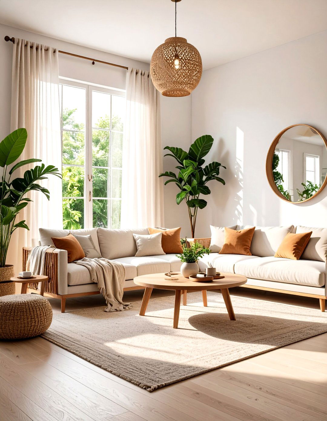 Natural Light Maximized Minimalist Modern Boho Living Room - 20 Minimalist Modern Boho Living Room Ideas