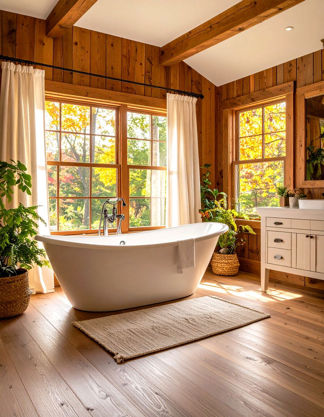 Natural Light Modern Farmhouse Bathroom - 20 Modern Farmhouse Bathroom Ideas