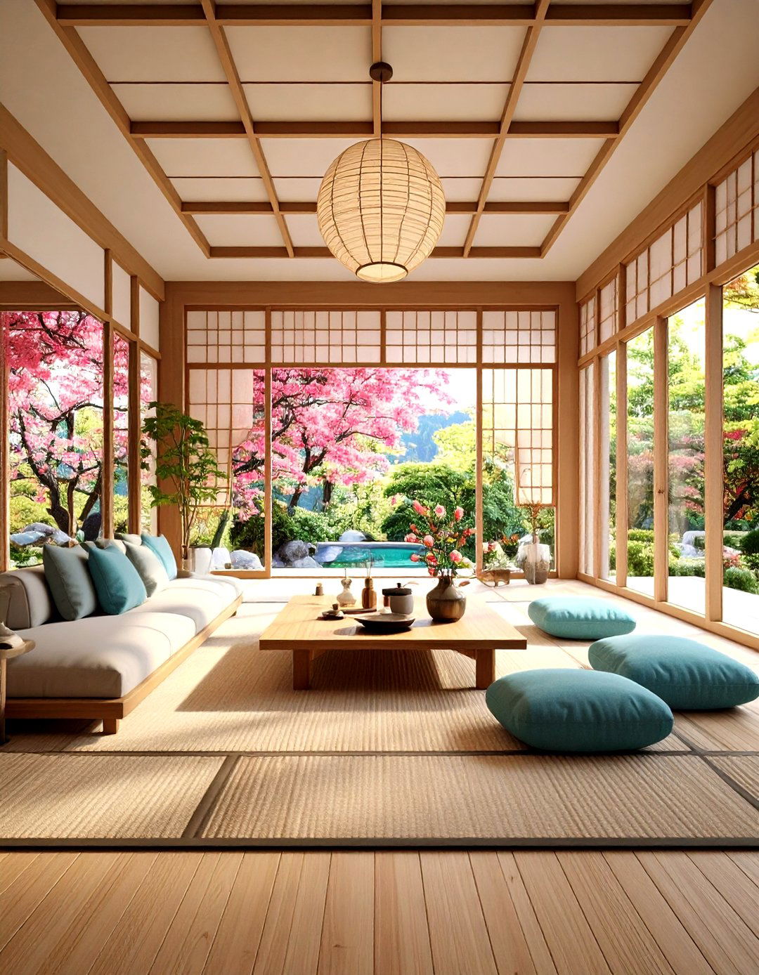 Natural Light Zen Living Room with Maximum Brightness - 20 Zen Living Room Ideas