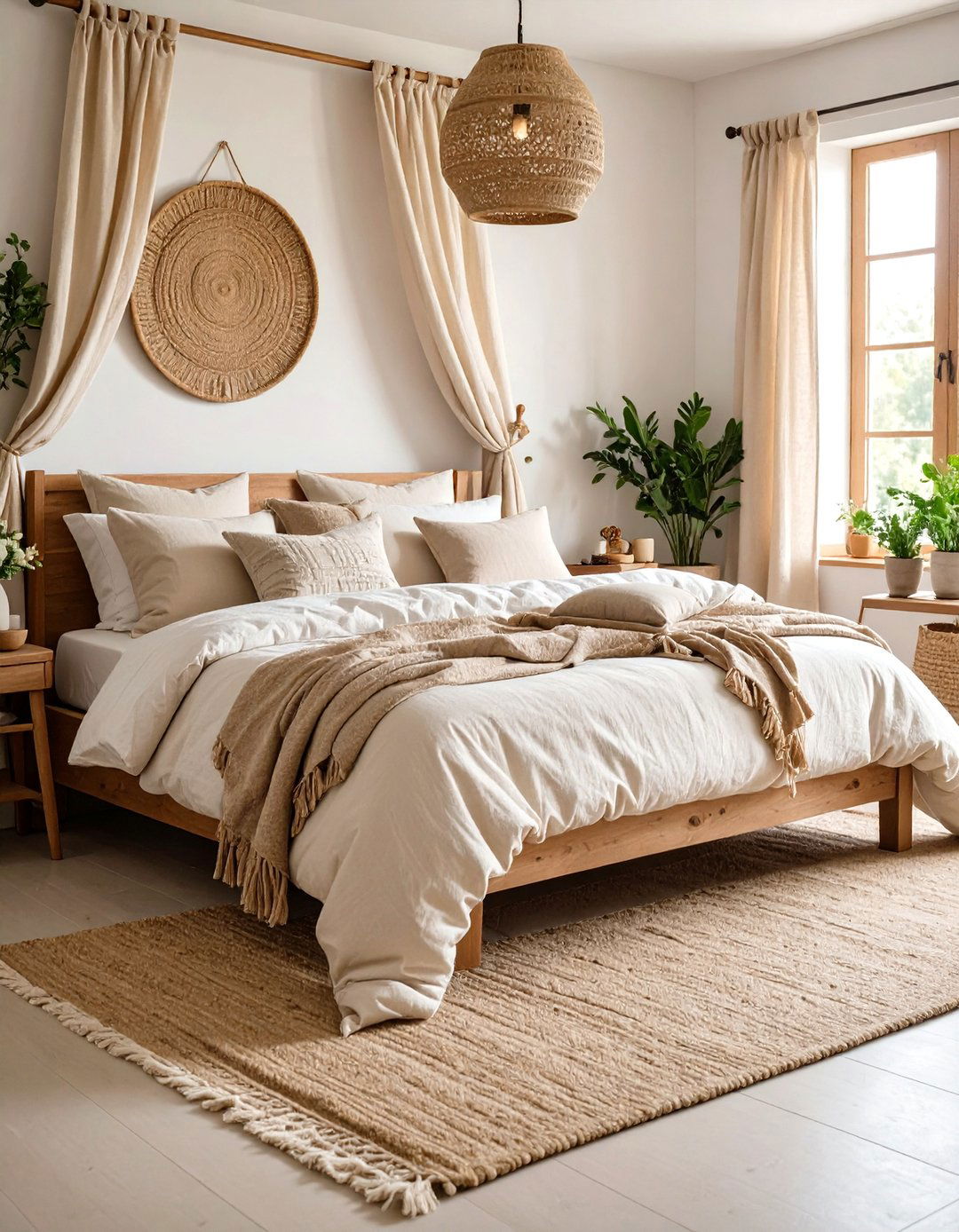 Natural Linen Textiles for Country Bedroom Comfort - 20 Country Bedroom Ideas