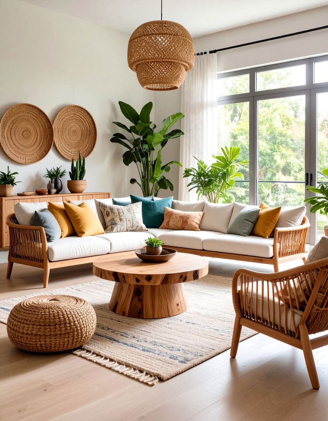 Natural Material Living Room Furniture Elements - 20 Living Room Furniture Ideas