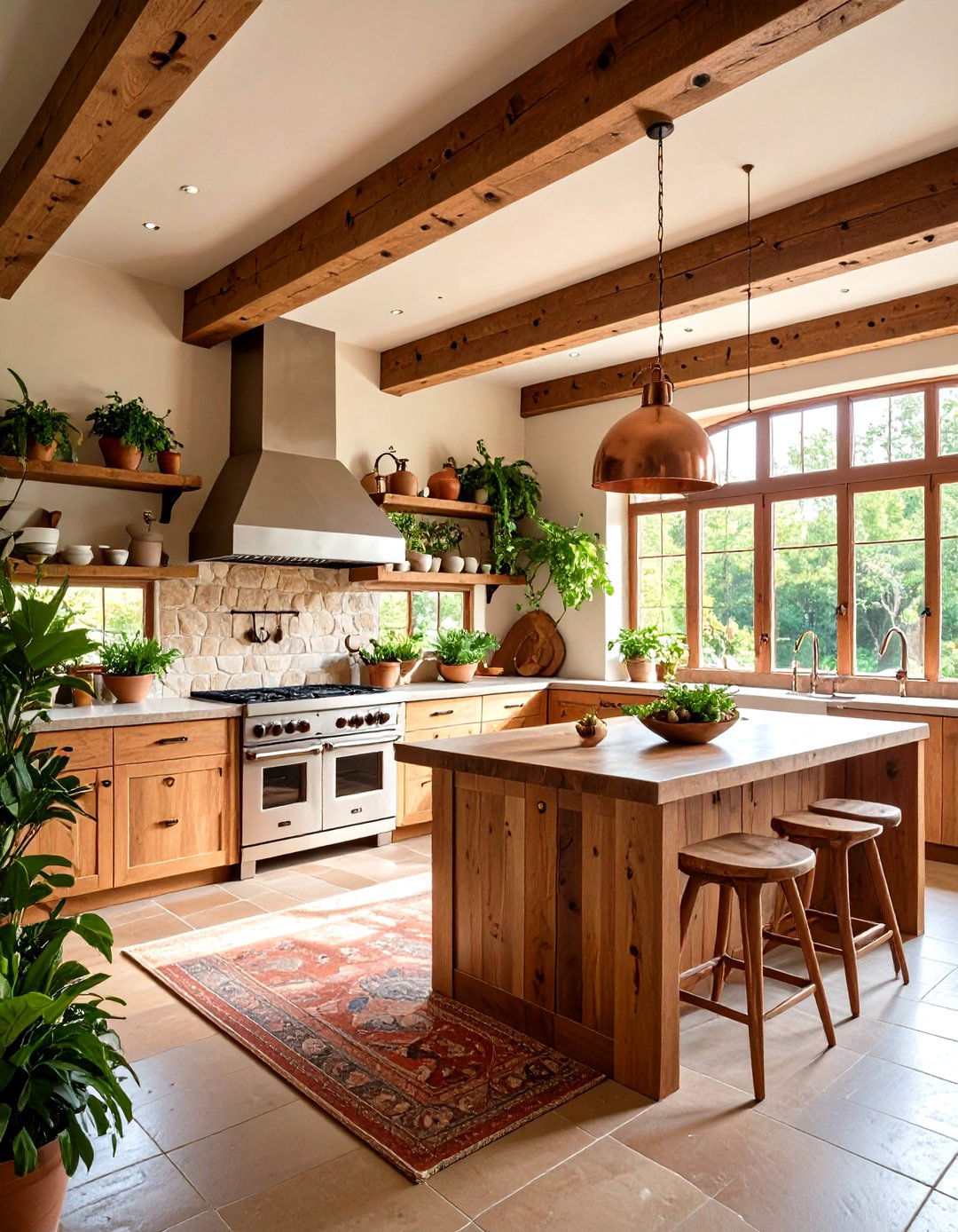 Natural Materials Open Kitchen Living Room - 20 Open Kitchen Living Room Ideas