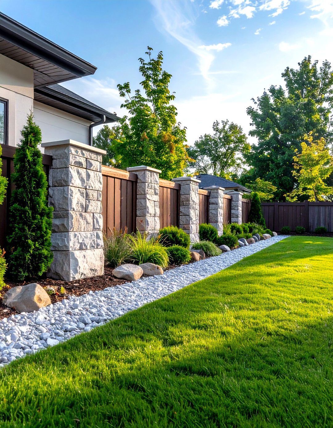 Natural Stone Edging for Razor Sharp Borders - 20 Front Yard Landscaping Ideas With Rocks and Mulch