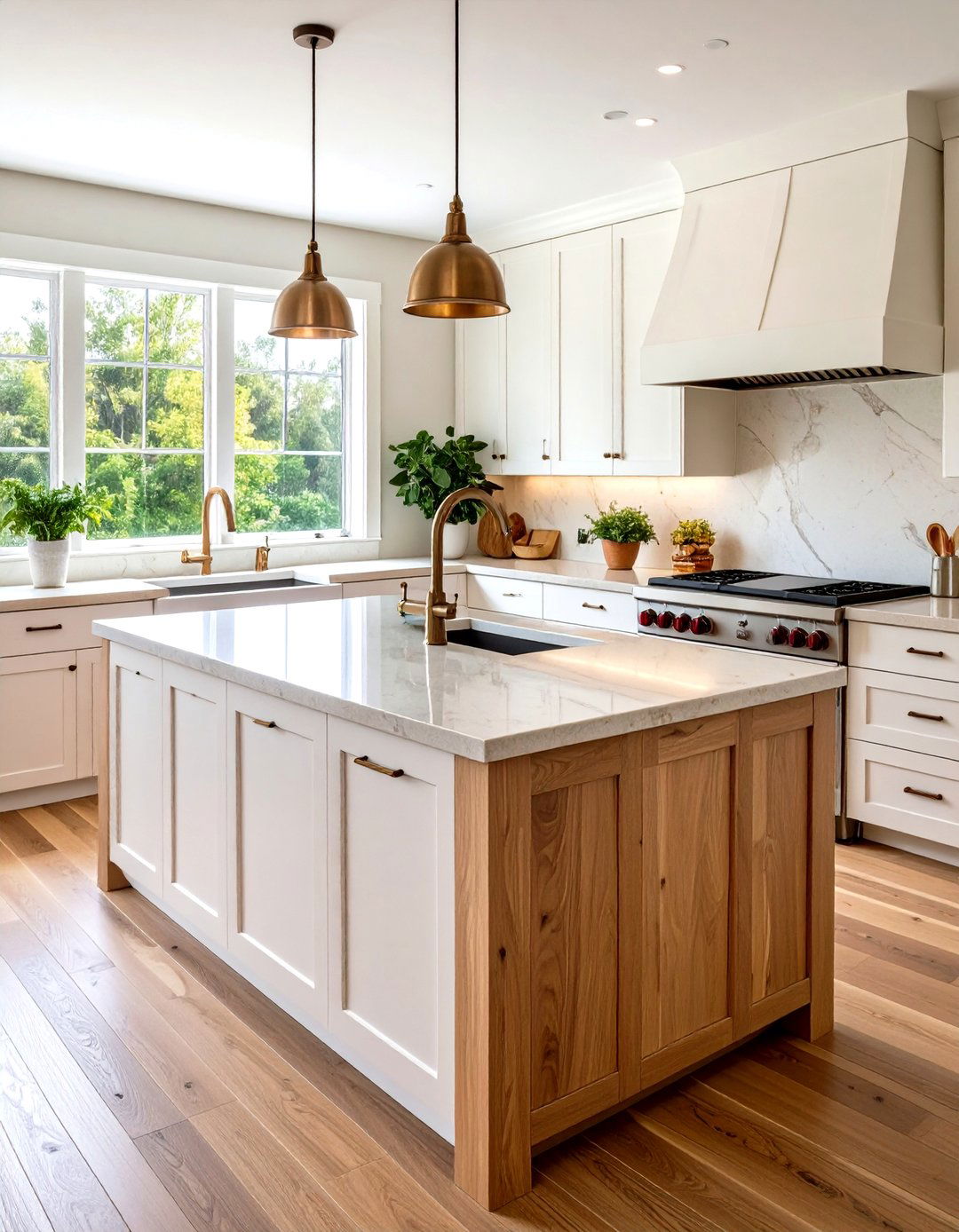 Natural Stone Farmhouse Kitchen Countertops - 20 Farmhouse Kitchen Ideas