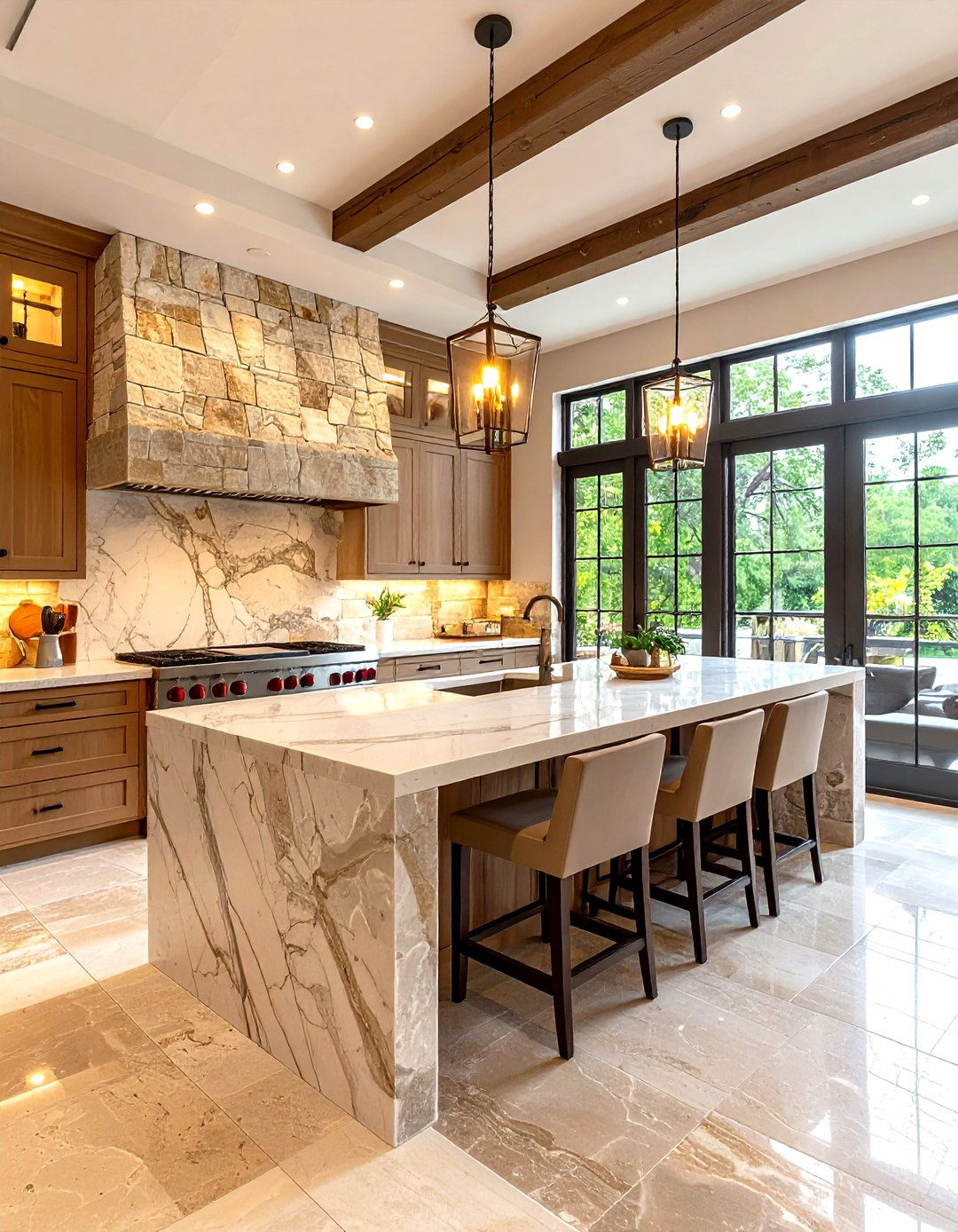 Natural Stone Townhouse Style - 20 Townhouse Interior Design Ideas