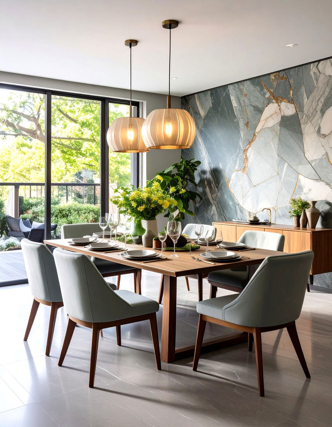 Natural Stone Veneer Feature Wall - 20 Feature Wall Ideas