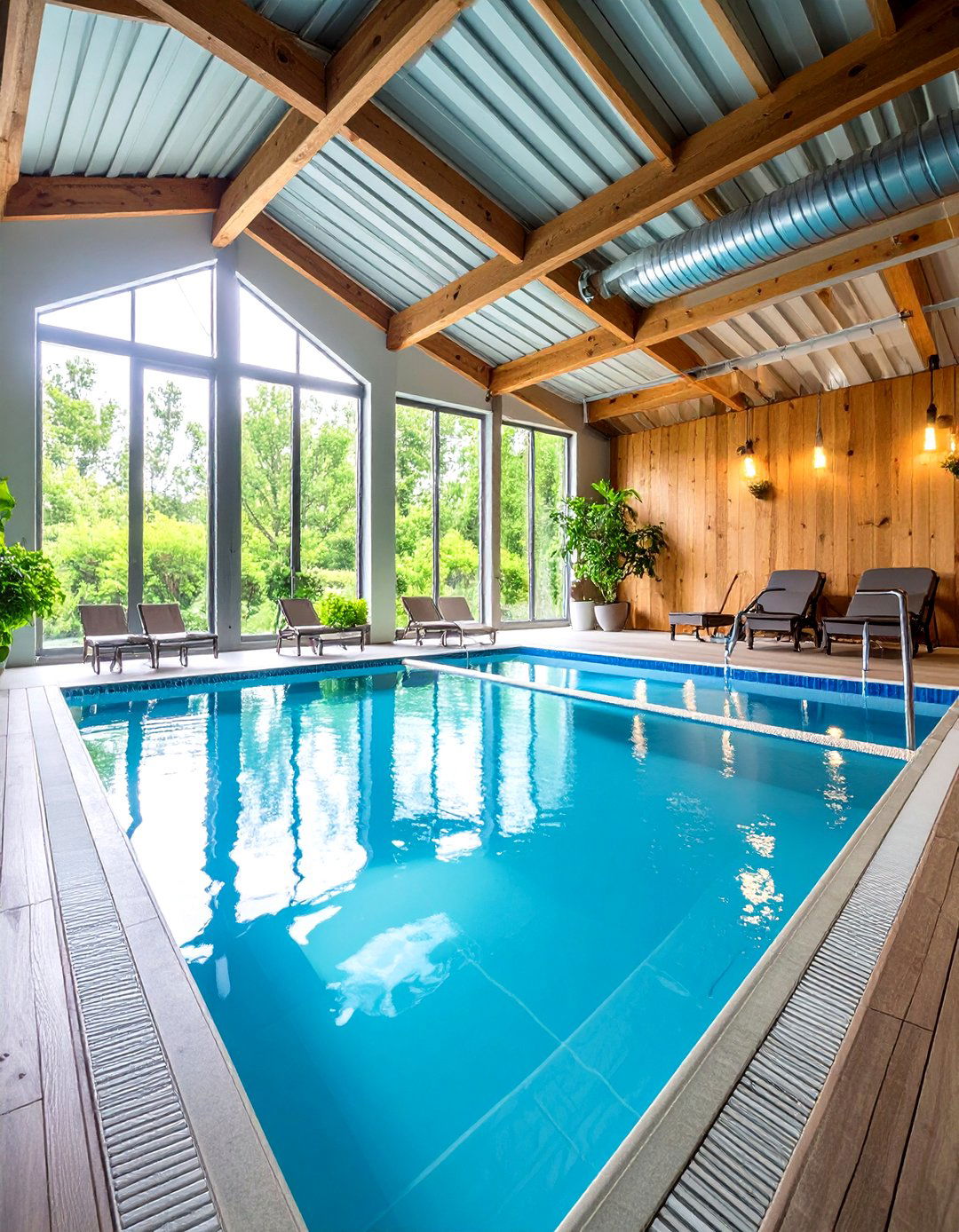 Natural Swimming Indoor Pool Biofiltration Oasis - 20 Indoor Pool Ideas