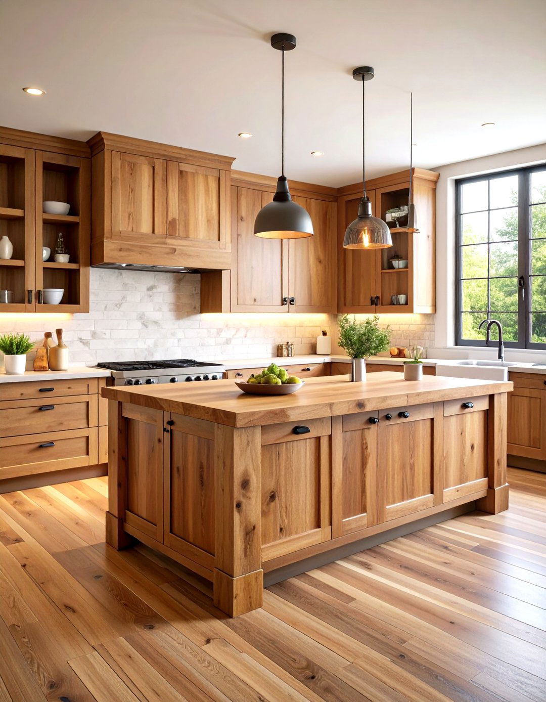 Natural Wood Accents for Kitchen Warmth - 20 Cozy Kitchen Ideas