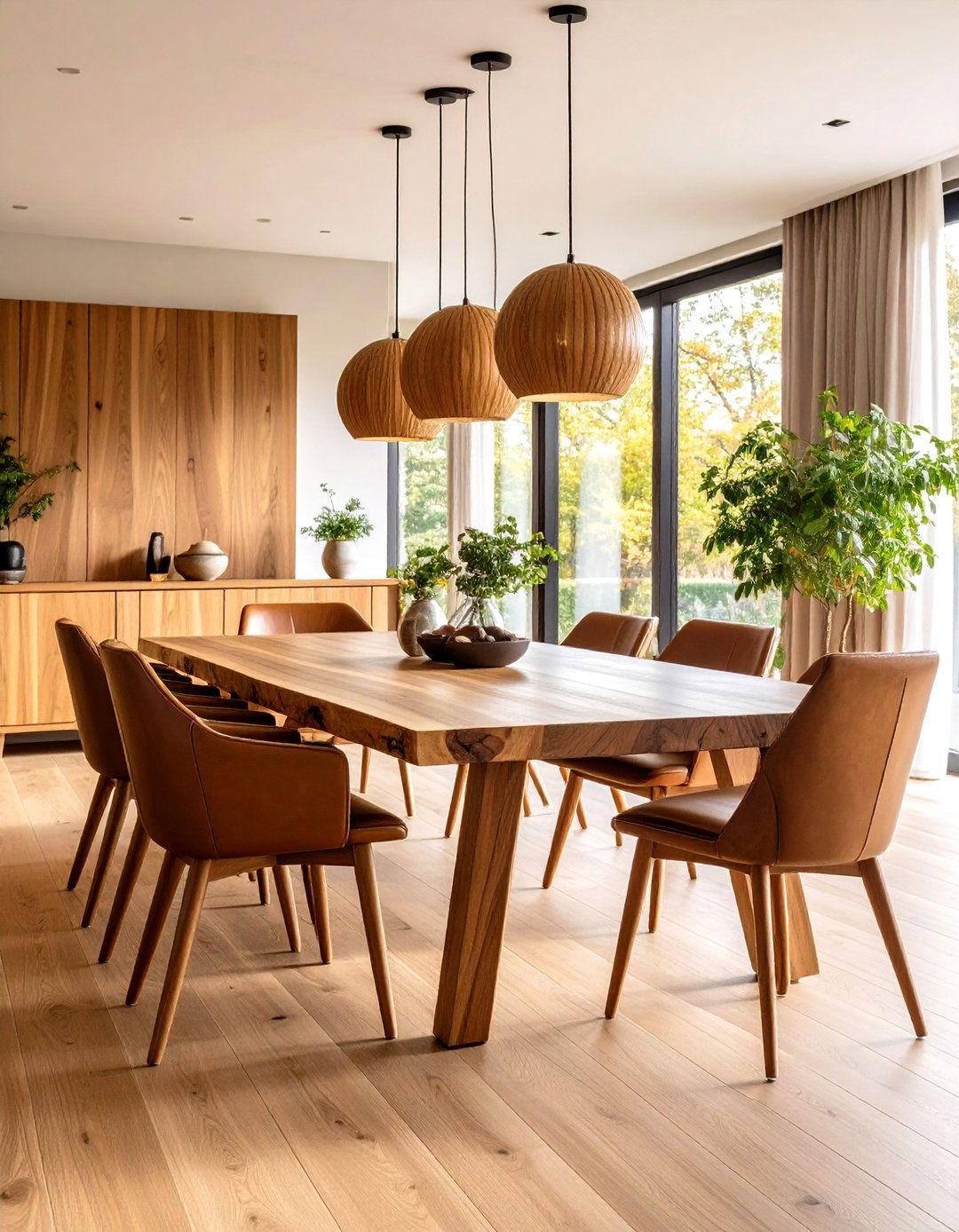 Natural Wood Luxury Dining Room - 20 Luxury Dining Room Ideas