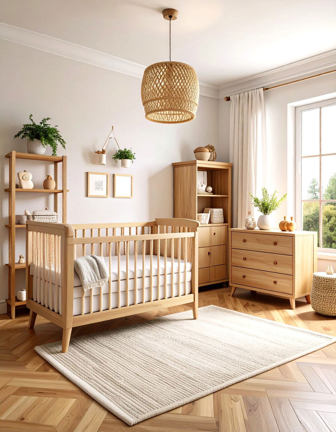 Natural Wood Minimalist Nursery Design - 20 Minimalist Nursery Ideas