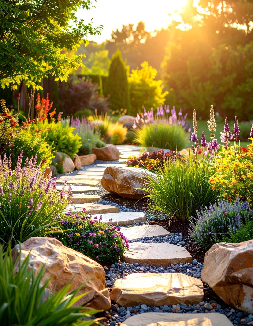 Naturalistic Rock Garden Ecosystem - 20 Rock Garden Ideas