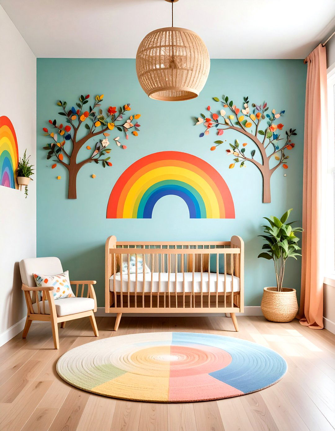 Nature Inspired Rainbow Nursery Organic Haven - 20 Rainbow Nursery Ideas