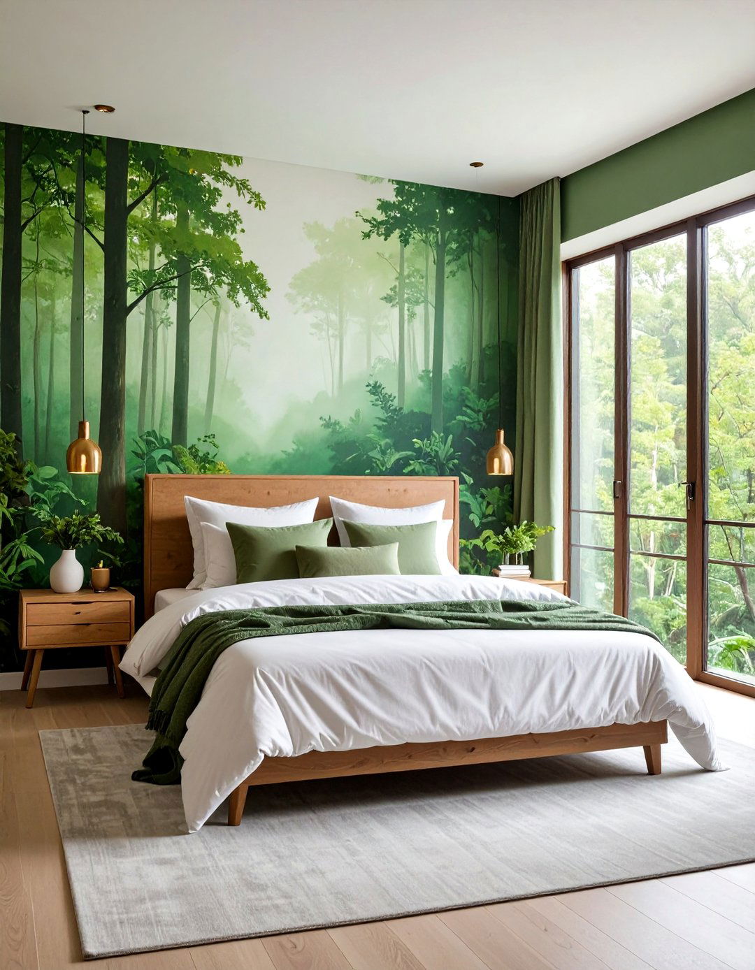 Nature Mural Bedroom Wall Painting - 20 Bedroom Wall Painting Ideas