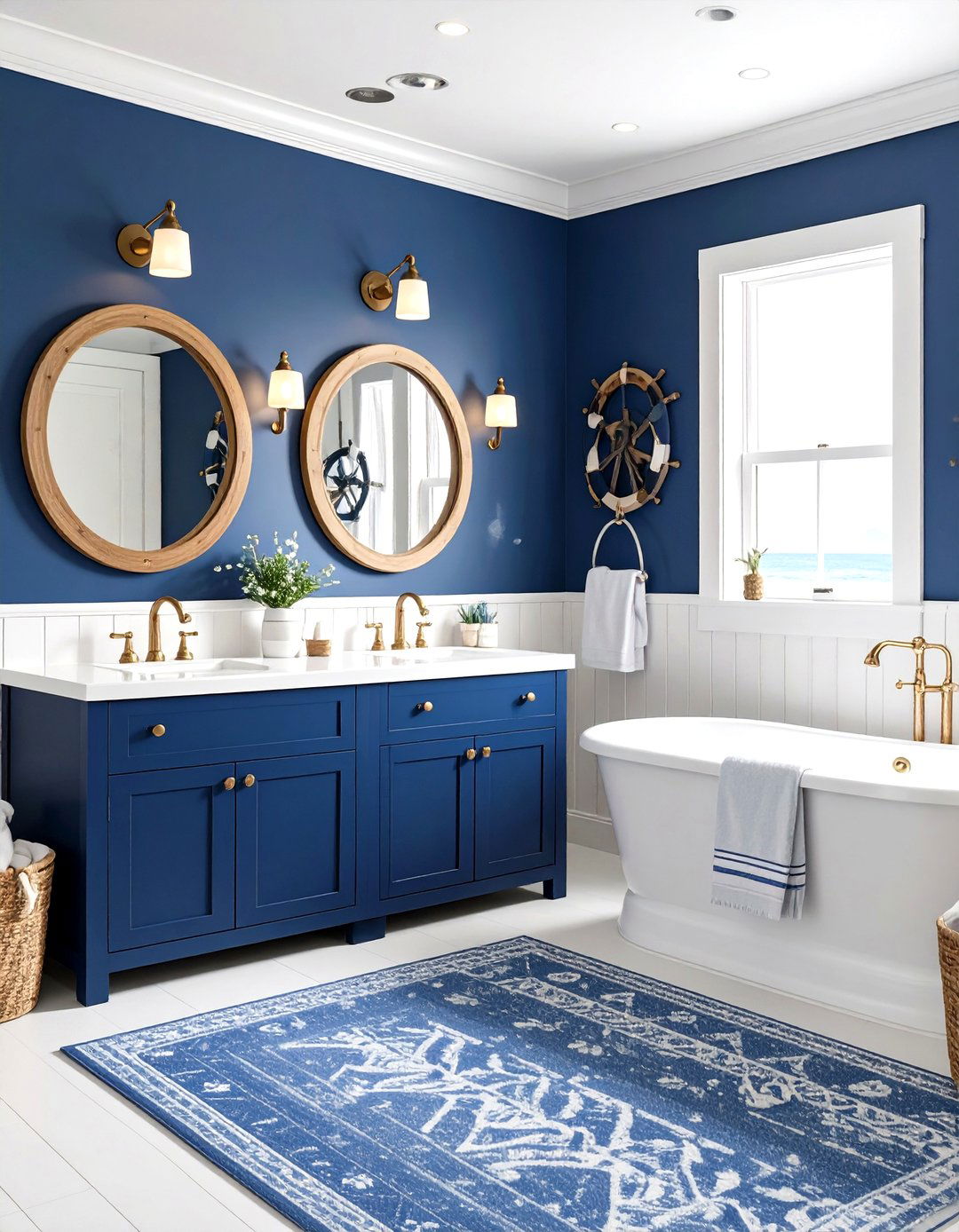 Nautical Adventure Kids Bathroom Voyage - 20 Kids Bathroom Ideas