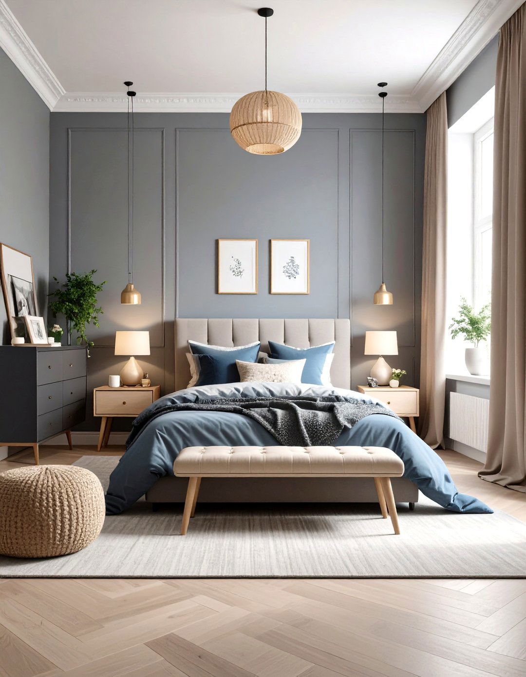 Nautical Boys Room Paint Theme in Blues and Whites - 20 Boys Room Paint Ideas