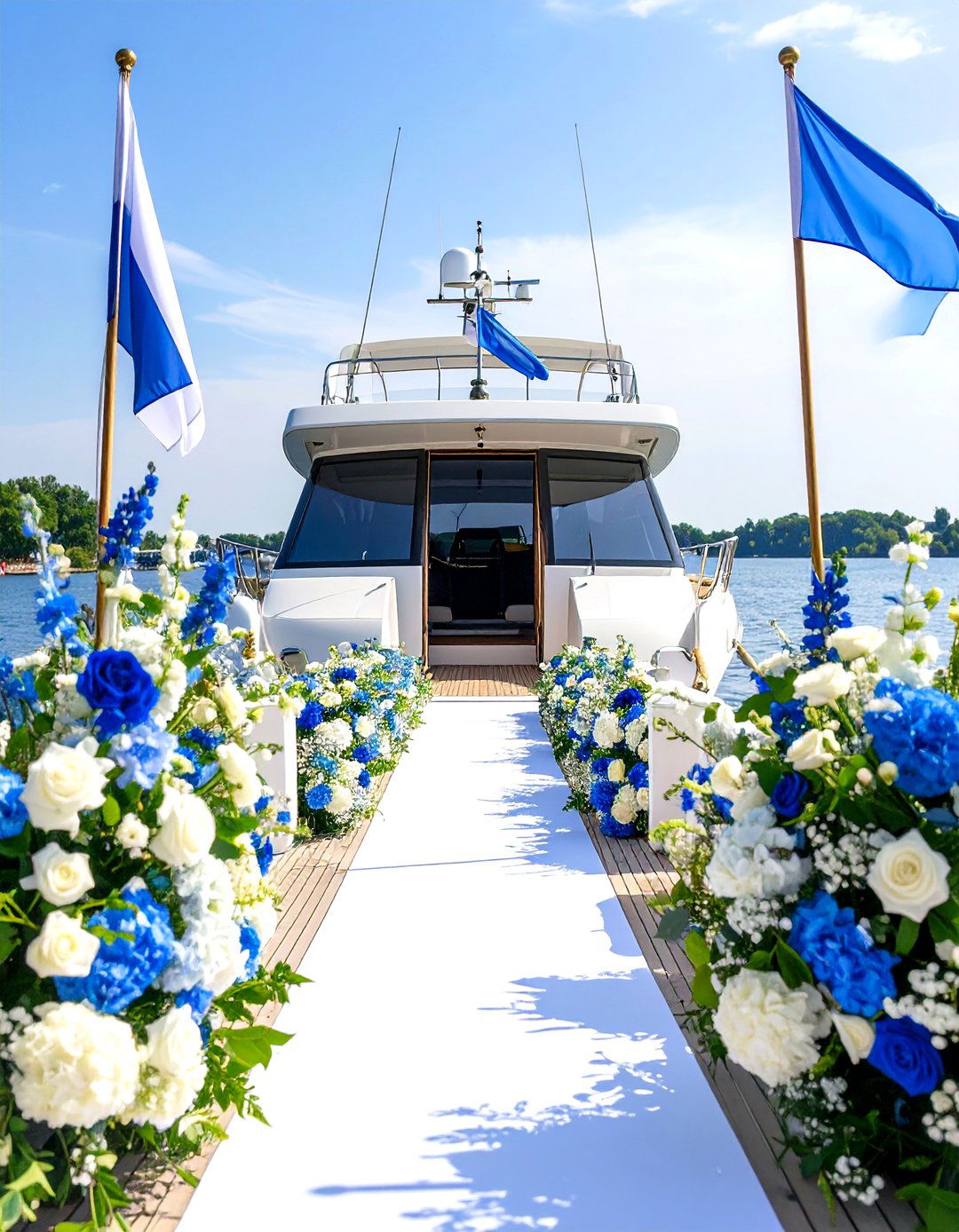 Nautical Wedding Entrance Arriving by Boat or Yacht - 20 Wedding Entrance Ideas