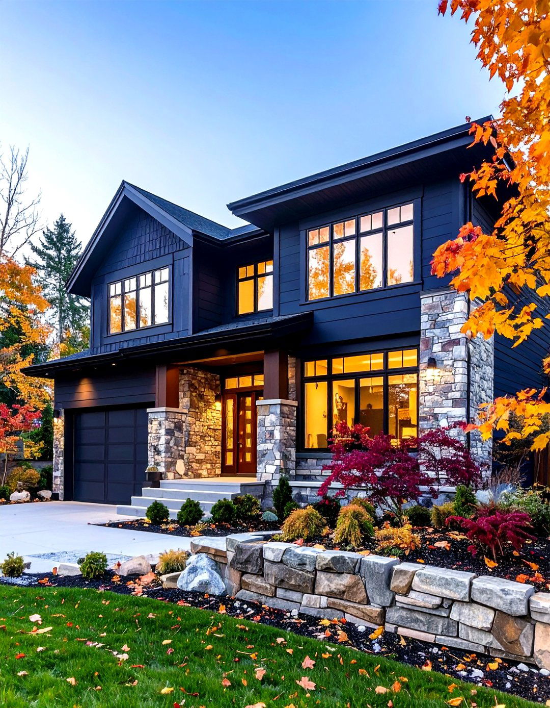 Naval Blue Exterior House Color - 20 Blue Exterior House Colors