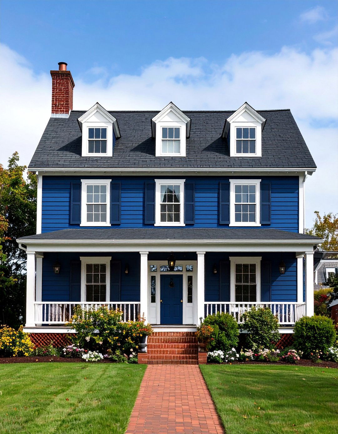 Naval Blue Exterior House Colors for Coastal Elegance - 20 Exterior House Colors & Inspiration