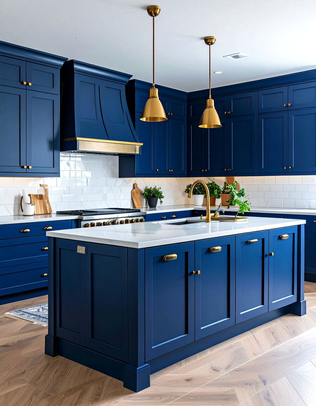 Navy Blue Kitchen Cabinet Sophistication - 20 Kitchen Cabinet Color Ideas