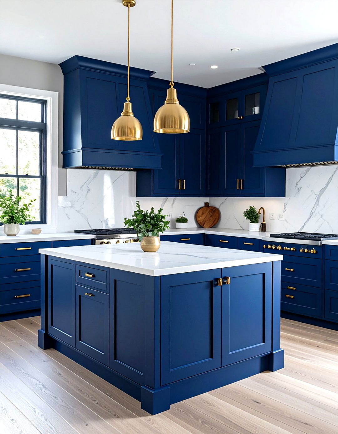 Navy Blue Painting Kitchen Cabinet Elegance - 20 Painting Kitchen Cabinet Ideas