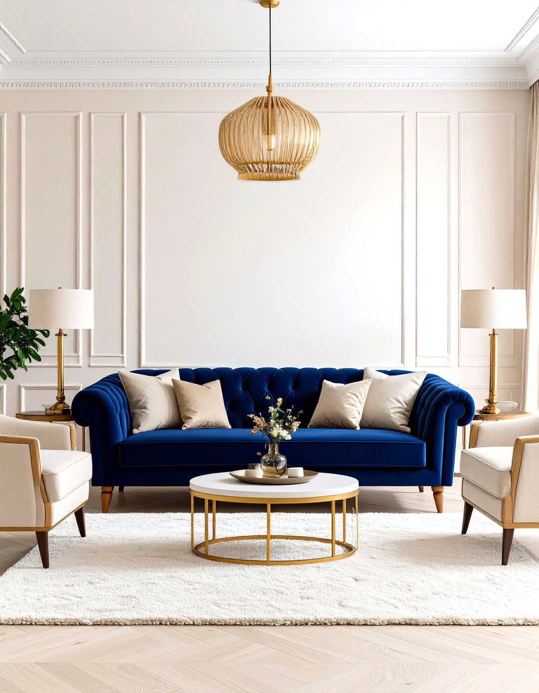 Navy Blue Sofa Blue and Beige Living Room Design - 20 blue and beige living room ideas