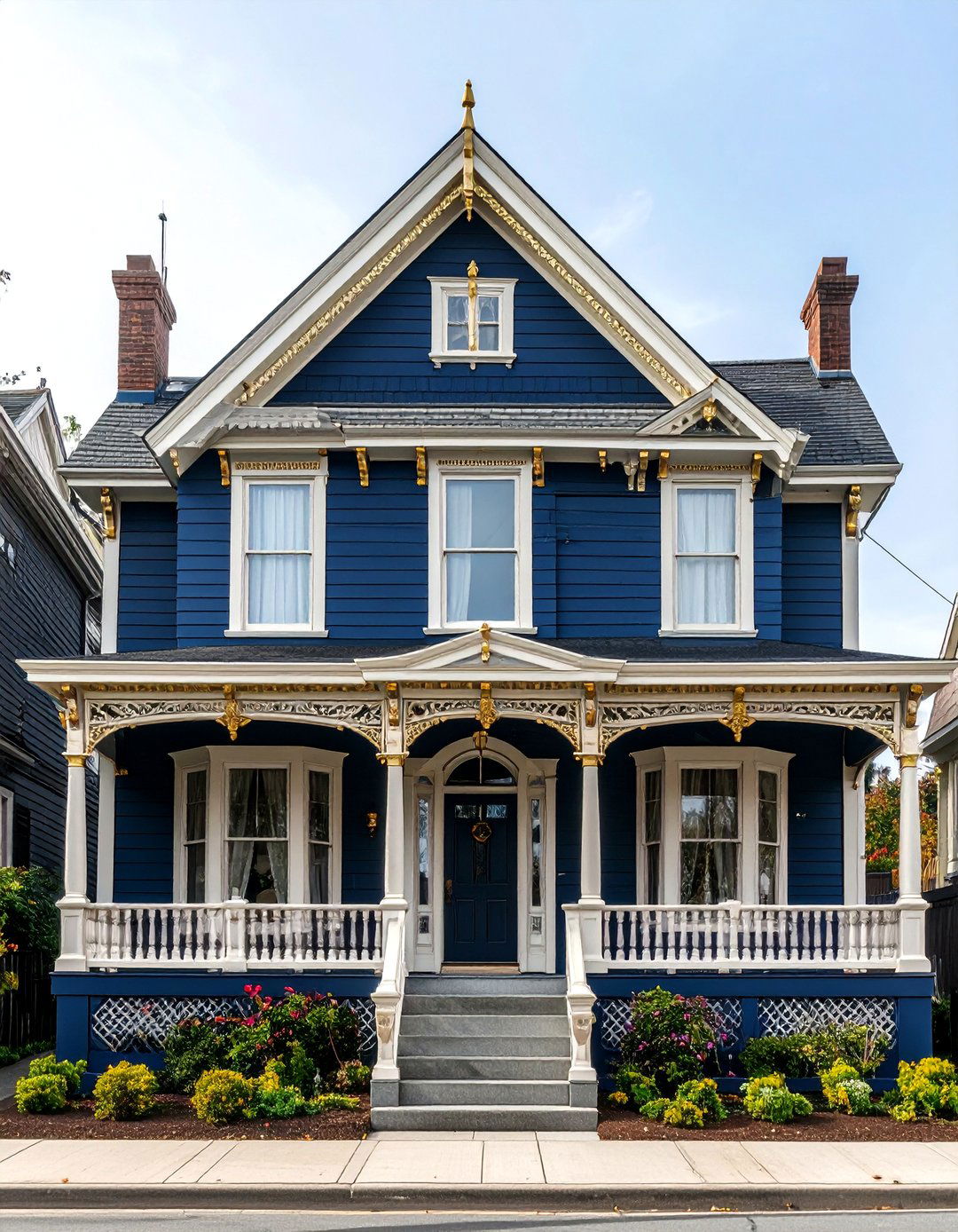 Navy Blue Victorian House Color - 20 blue victorian house colors