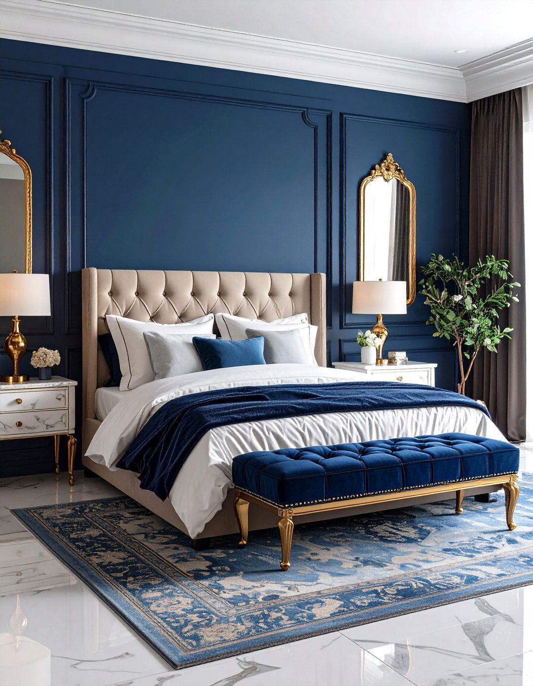 Neoclassical Revival Glam for a Luxe Greek Bedroom - 20 Greek Bedroom Design Ideas